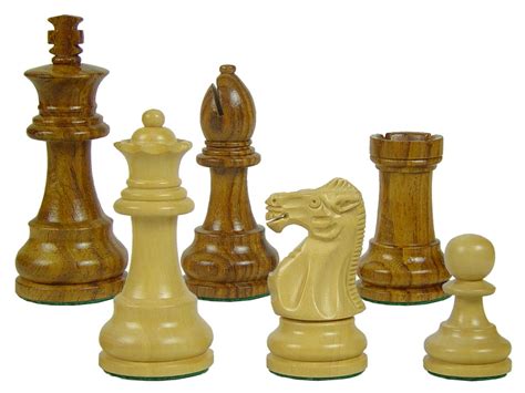 Wooden Unique Staunton Chess Pieces King Size 3 12 Golden Rosewood