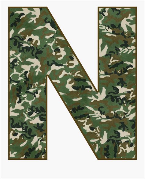 Camo Alphabet Camouflage Clipart Letters Free Transparent Clipart