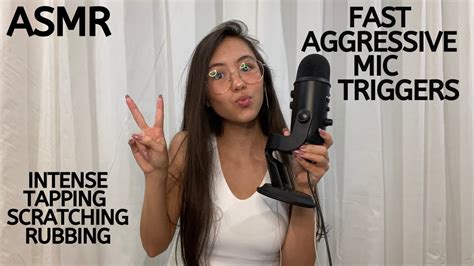 Asmr Fast And Aggressive Mic Triggers Youtube