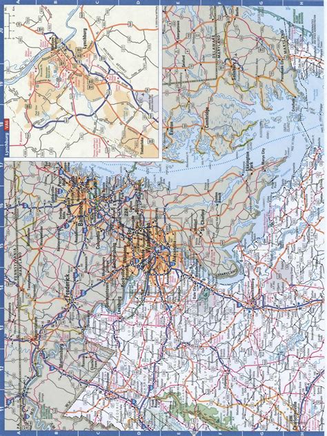 Virginia Eastern Roads Mapmap Of East Virginia Cities And Highways