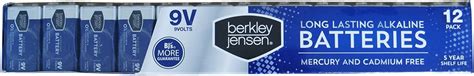 Berkley Jensen 9v Alkaline Battery 12 Pk Health