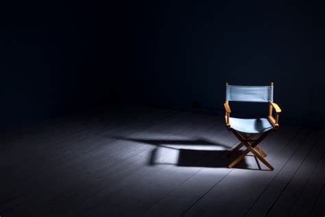 Directors Chair Under The Spotlight Stock Photo Download Image Now