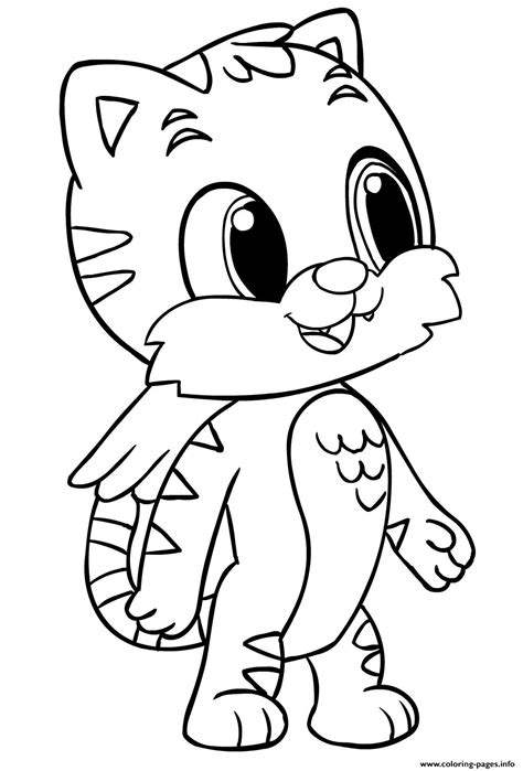 Free coloring pages of kids heroes. Hatchimals Tiger Coloring Pages Printable