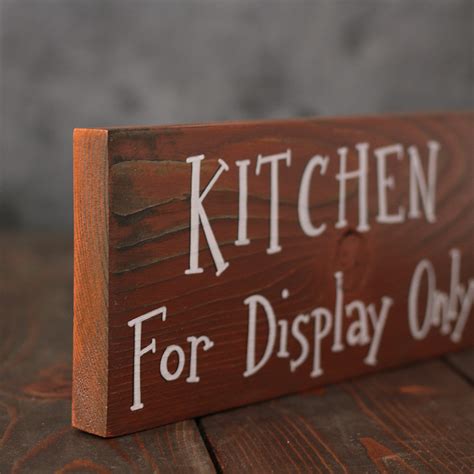 Kitchen For Display Only Rustic Wood Sign Hand Painted In