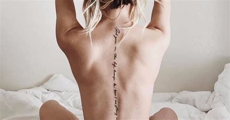 Spine Tattoos Popsugar Love And Sex