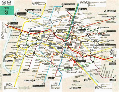 Plan Du Metro De Paris Itinéraire Subway Application