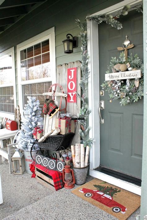 Simple Christmas Front Door Decor Ideas To Make It More Welcoming  The