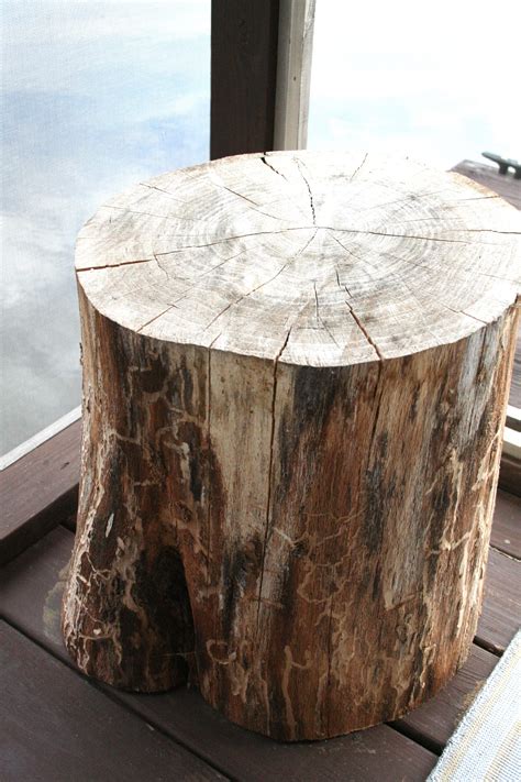 Tree Stump Side Table Refresh Restyle