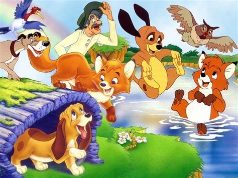The Fox And The Hound Character Wallpaper Disney Dogs The Fox And
