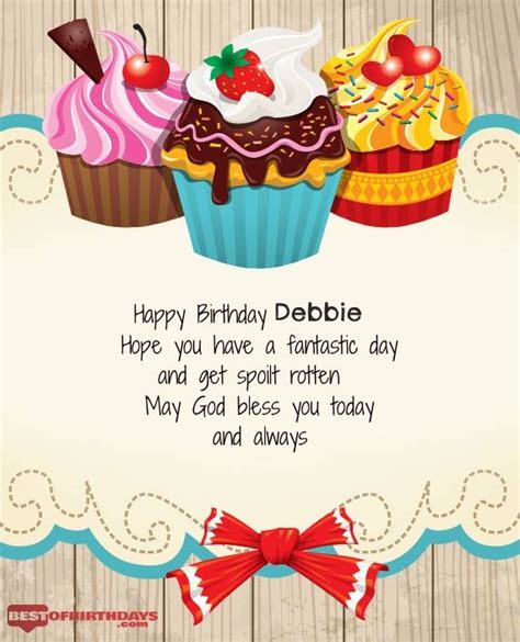 Create Happy Birthday Debbie Wishes Image With Name Best Of Birthday