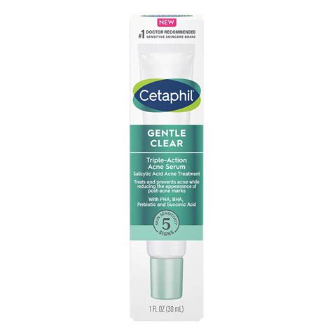 Cetaphil Gentle Clear Triple-Action Acne Serum - Shop Facial Cleansers