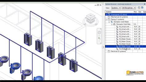 Revit Mep Basic Replace Plumbing Fixtures And Using Connect Into Tool
