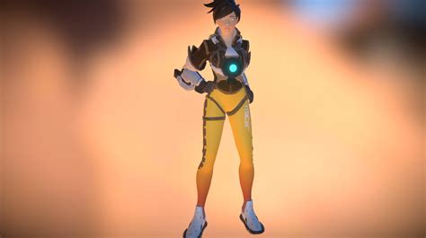 overwatch tracer 3d model by lmelchior [54508e4] sketchfab