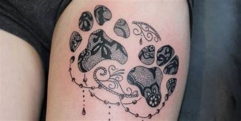 11 Cute Paw Print Tattoos For Women Lace Tattoo Tattoos For Women