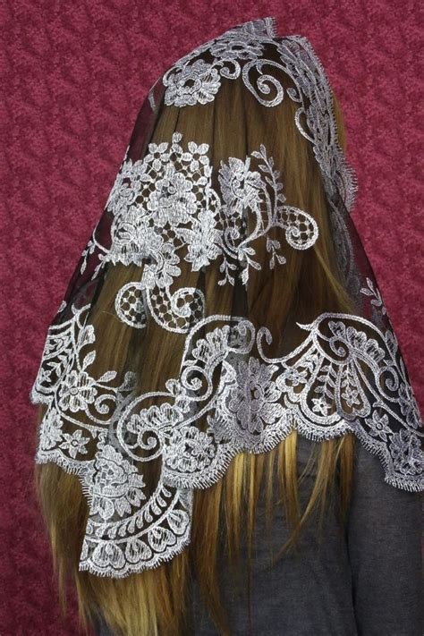 Authentic Spanish Camellia Mantillas | Mantillas, Catholic chapel veil