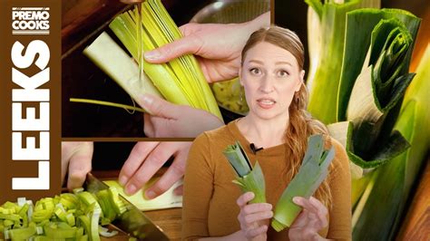 How To Clean And Cut A Leek Multiple Methods Preparing Leeks For Cooking And Eating Youtube