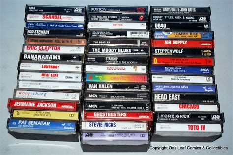 lot of 43 rock roll cassette tapes see titles in photos you get them all ebay