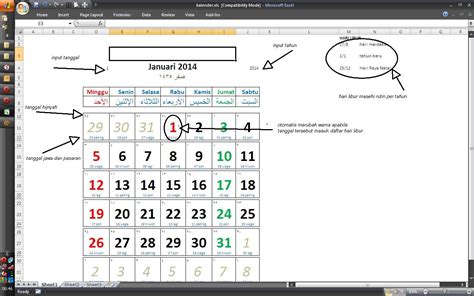 Github Candragatikalender Kalender Abadi Excel