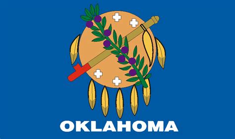 Oklahoma State Flag As A Graphic Illustration Free Image Download