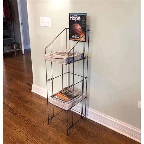 Inbox Zero® Display Bulk Newspaper Wire Rack Magazine Stand 1112 912