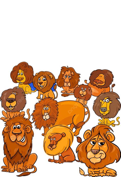 Cartoon Lion Group Celebrates Eleventh In Fun Kids Series Vector