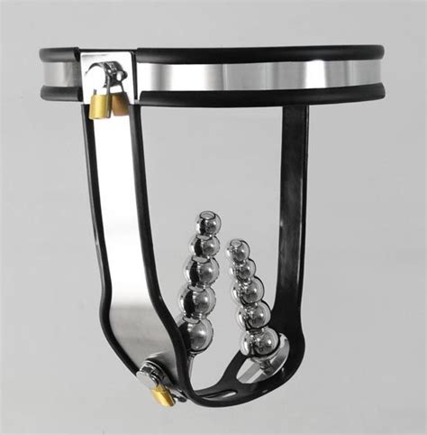 Stainless Steel Female T Chastity Belt With Vaginal Plug Restraint