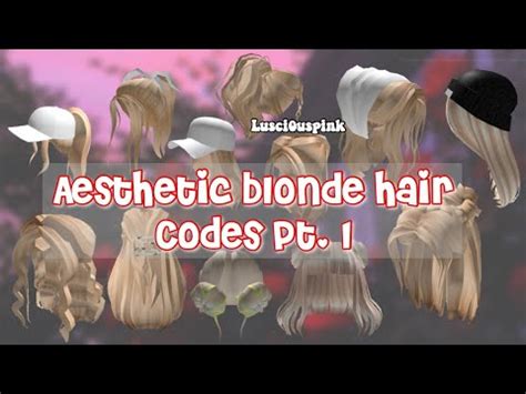 Welcome to bloxburg is a popular roblox game, released by coeptus. Aesthetic Blonde Hair Codes Roblox/Bloxburg | (Codes linked in Description) - YouTube