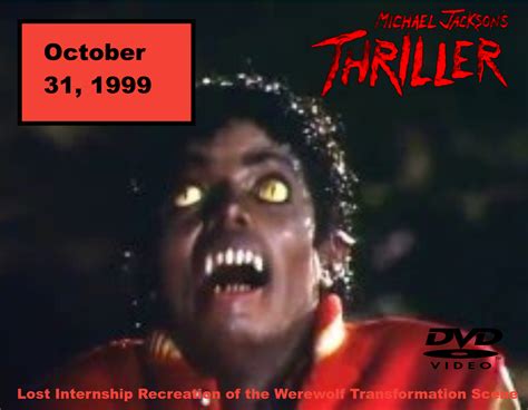 Michael Jacksons Thriller Lost Internship Recreation Of The Werewolf