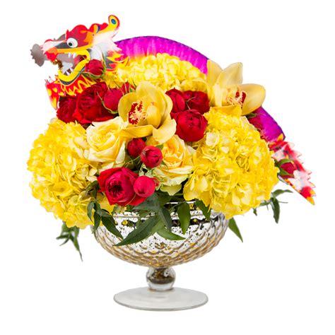Chinese New Year Year Of The Dragon Diy Flower Arrangements Flower