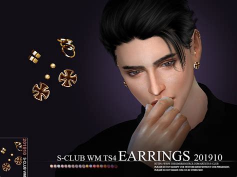The Sims Resource S Club Ts4 Wm Earrings 201910