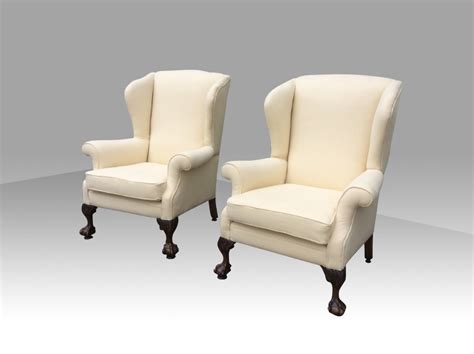 Buy wingback armchairs and get the best deals at the lowest prices on ebay. Pair Of Antique Wing Back Wingback Armchairs With Mahogany ...