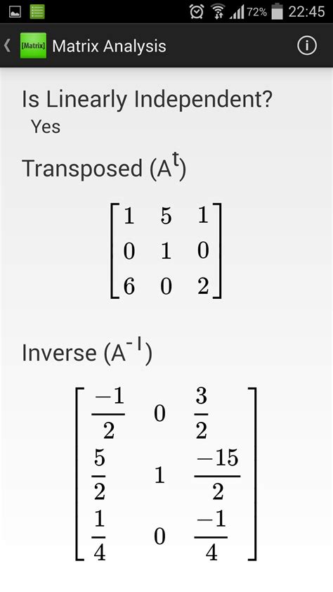 Linear algebra is the branch of mathematics concerning linear equations such as: Matrix Tools (Linear Algebra) for Android - APK Download