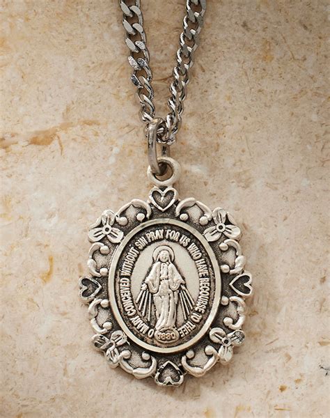 Miraculous Medal Crosses And Pendants Monastery Icons