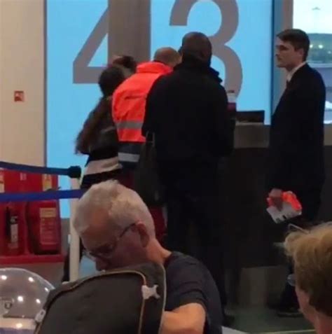 raging woman passenger slaps stansted airport employee after missing