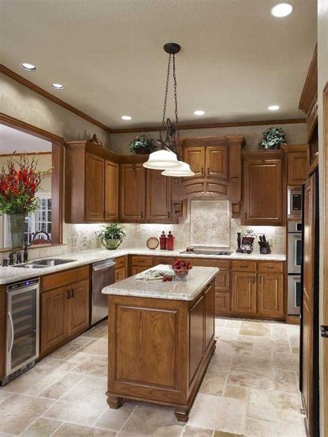 Honey oak kitchen cabinets are one of the most common kitchen cabinets you'll find in homes. 20 Different Kitchen Flooring Designs (WITH PICTURES)
