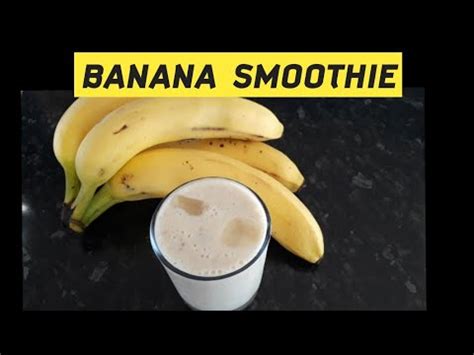 One recipe contains bananas, but the others do not. HOW TO MAKE AN EASY BANANA SMOOTHIE |Delicious Banana ...