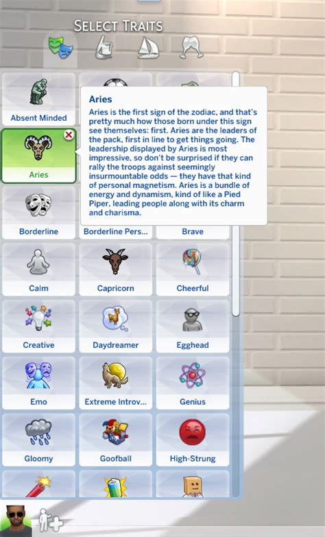 Aries Custom Trait By Stormywarrior8 At Mod The Sims Sims 4 Updates