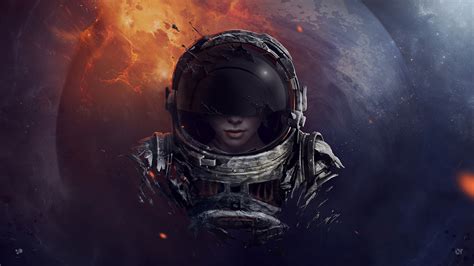 3000x1528 Planet Space Space Art Astronaut Wallpaper Coolwallpapersme