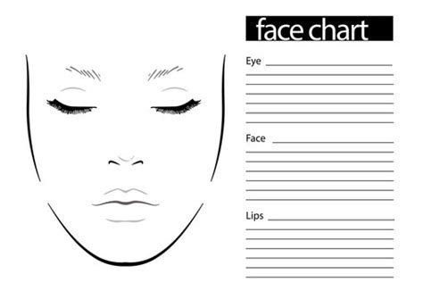 Free Printable Face Charts For Makeup Makeup Vidalondon