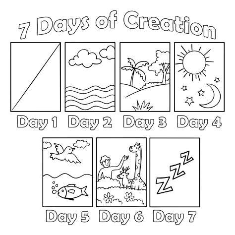 7 Days Of Creation Printables Printable Word Searches