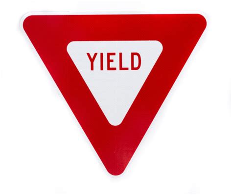 Yield Sign Traffic Signs Zing Green Products
