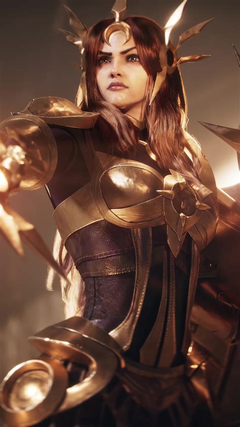 Leona Lol Season 2022 4k 8490e Wallpaper Pc Desktop