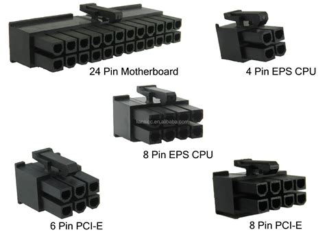 8 Pin Pci E Connector Male To Female View 8 Pin Pci E Connector Male