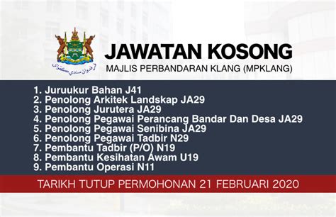 See more of jawatan kosong port klang on facebook. Jawatan Kosong Majlis Perbandaran Klang (MPKlang) Februari ...