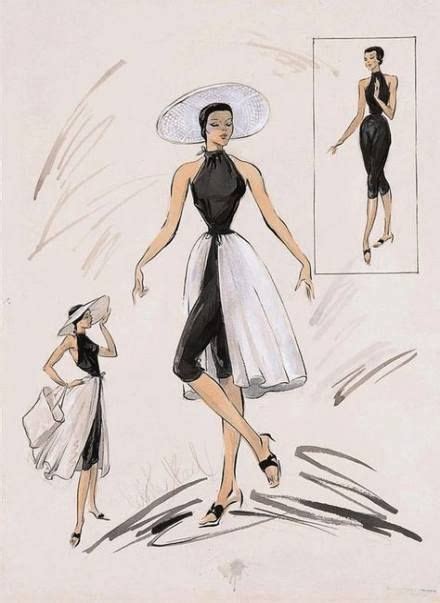 Best Fashion Illustration Vintage Hollywood Glamour Costume Design 25 Ideas Edith Head