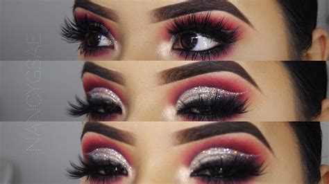Glitter Cut Crease Makeup Look For Hooded Eyes Dramatic Makeup Youtube