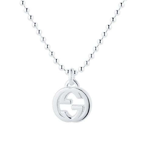 Gucci Interlocking G Necklace In Silver Ybb47921900100u Mappin And Webb