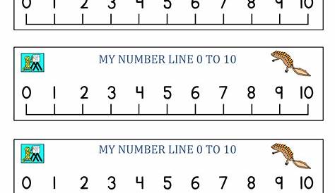 kindergarten number line printable