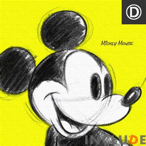 アートパネル ミッキーがいっぱい ミッキーマウス マルチカラー 青 ピンク 黄色 手書き風 ポスター ディズニー モダン 漫画 コミック
