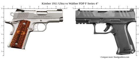 Kimber Ultra Vs Walther Pdp F Series Size Comparison Handgun Hero